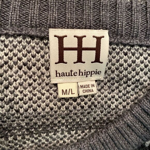 #530 HAUTE HIPPIE Merino Wool Sweater - Picture 7 of 9